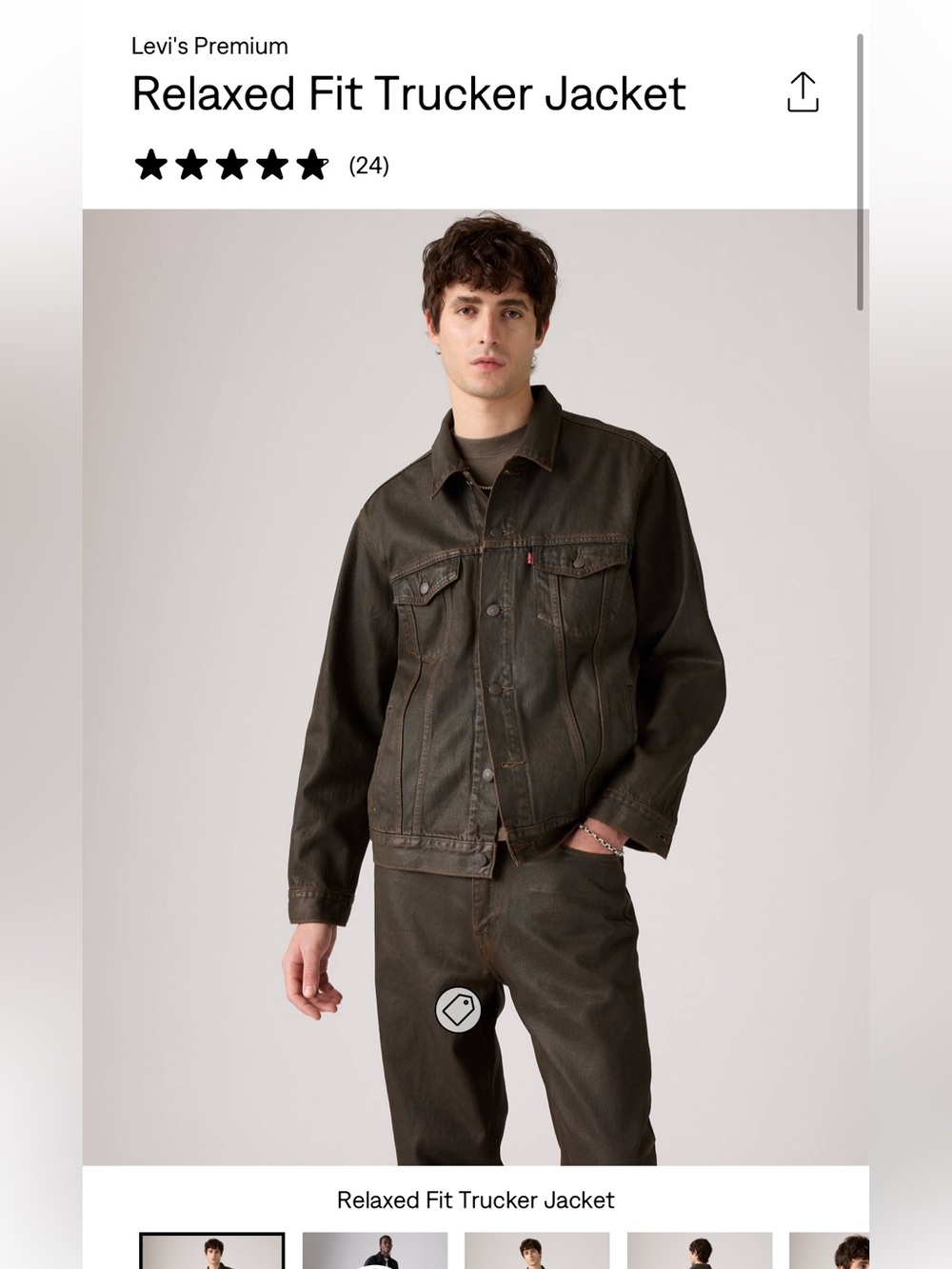 Levi’s relaxed fit men’s trucker jacket